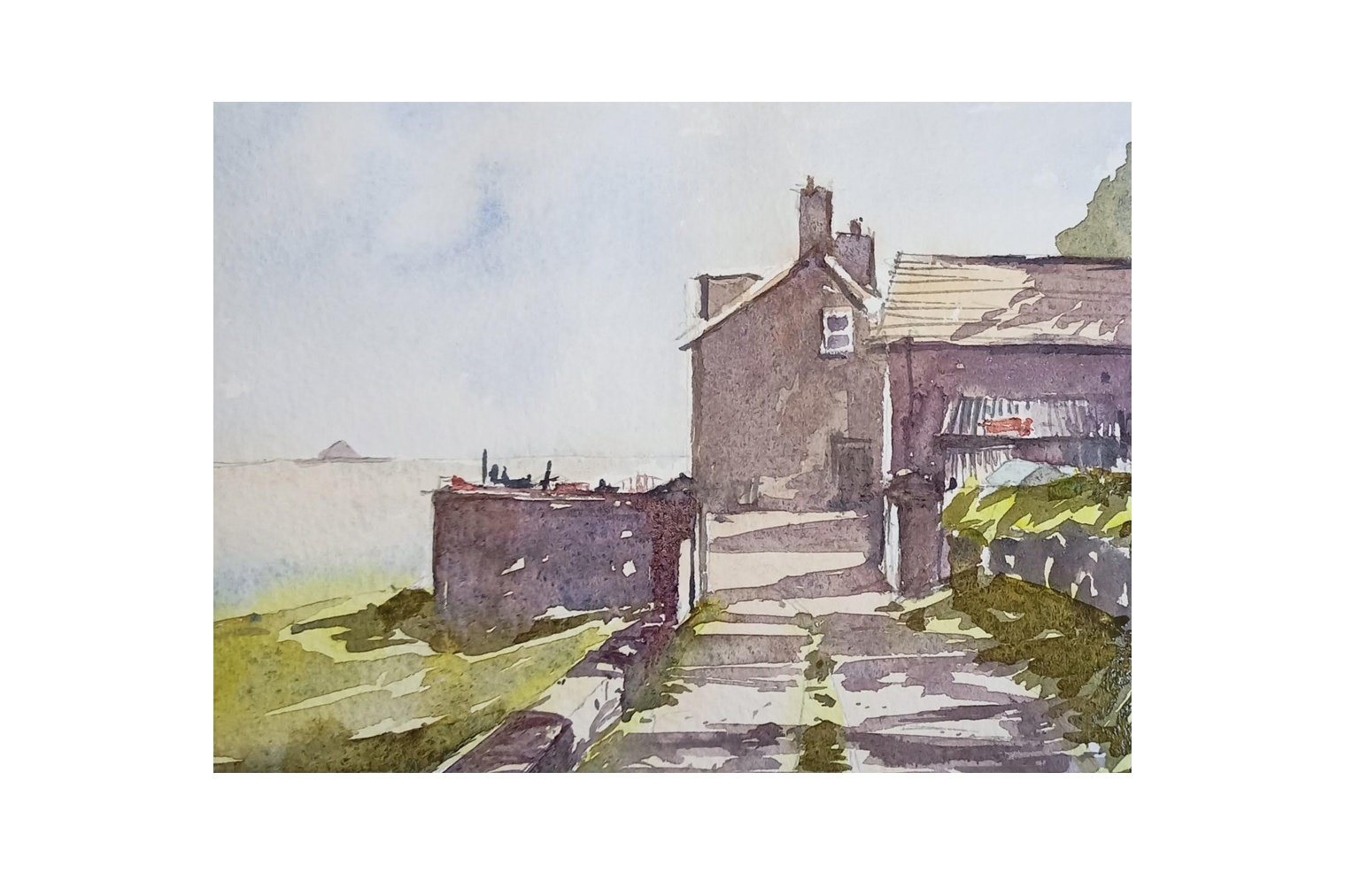 Canal Foot watercolour painting by Steve Fairhurst