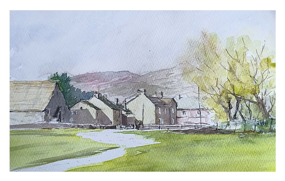 Malham watercolour painting by Steve Fairhurst