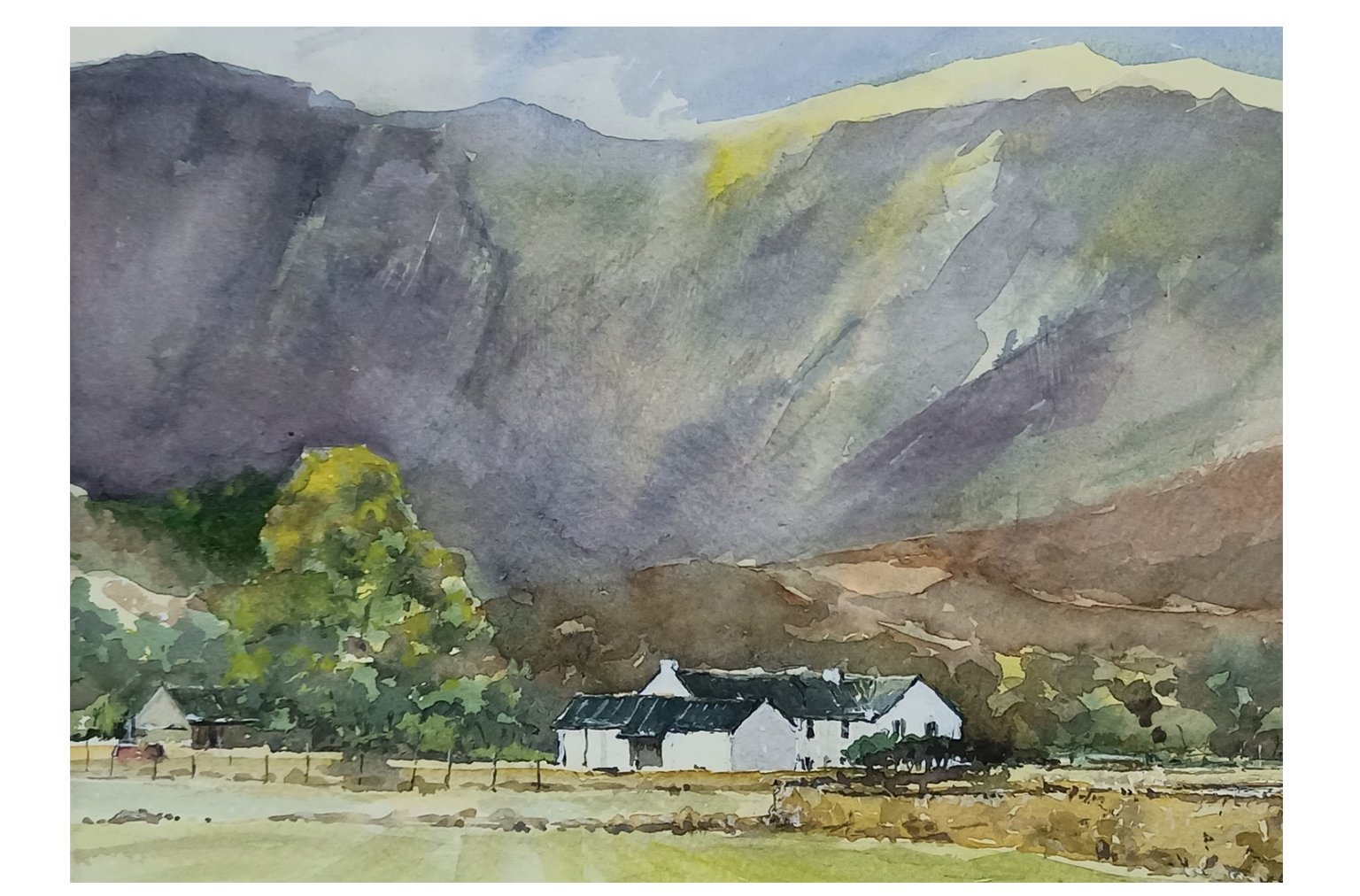 Wasdale watercolour painting by Steve Fairhurst